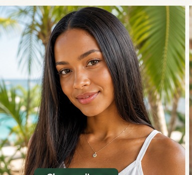 Portrait cheveux lisses